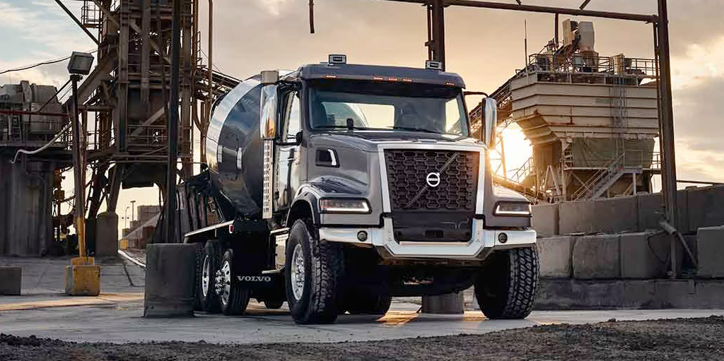 The Volvo VHD is available as straight-truck or tractor in various vocational applications: Roll-Off Trucks, Concrete Mixer Trucks, Crane Trucks, Dump Trucks, Mining/Quarry Trucks, Plow Trucks, Refuse Trucks, and more.